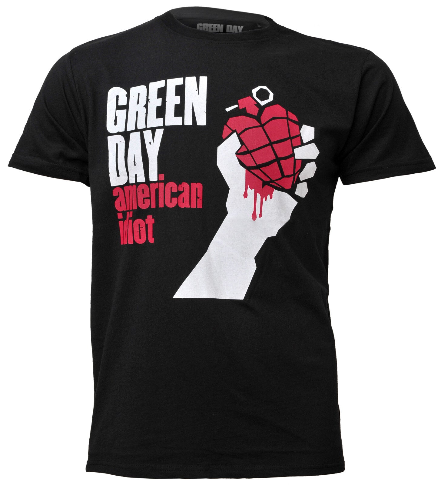 officially licensed Green Day American idiot T shirt with album art graphic on the front