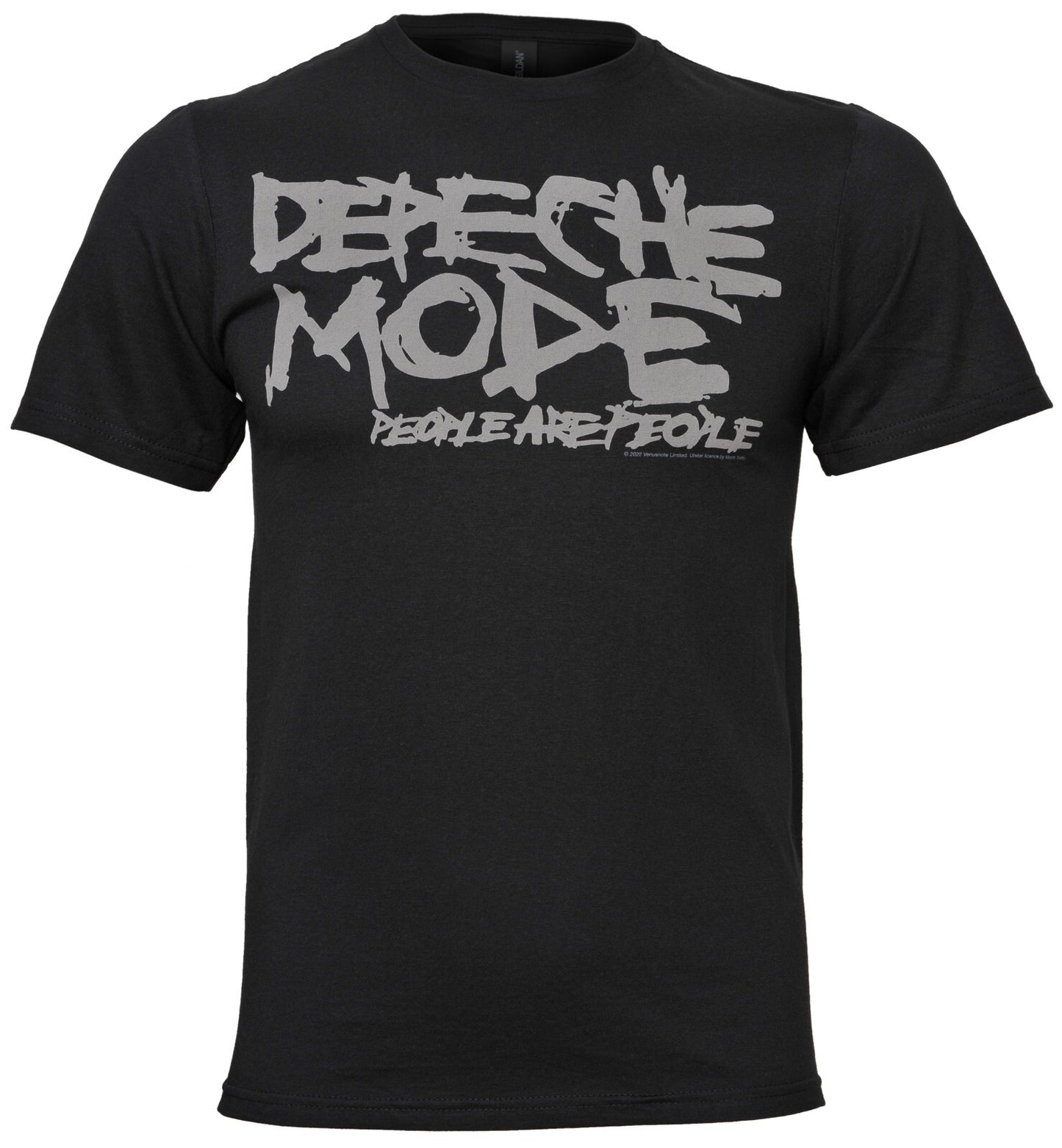 official Depeche Mode Black t-shirt with 'Depeche Mode People Are People' text on the front