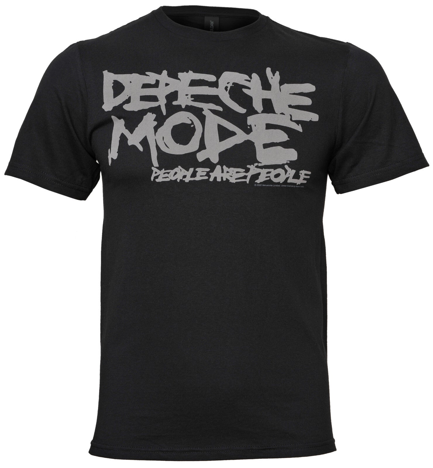 official Depeche Mode Black t-shirt with 'Depeche Mode People Are People' text on the front