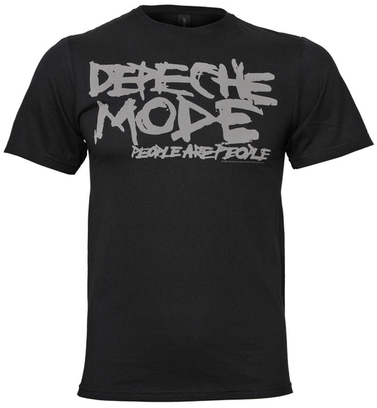 official Depeche Mode Black t-shirt with 'Depeche Mode People Are People' text on the front