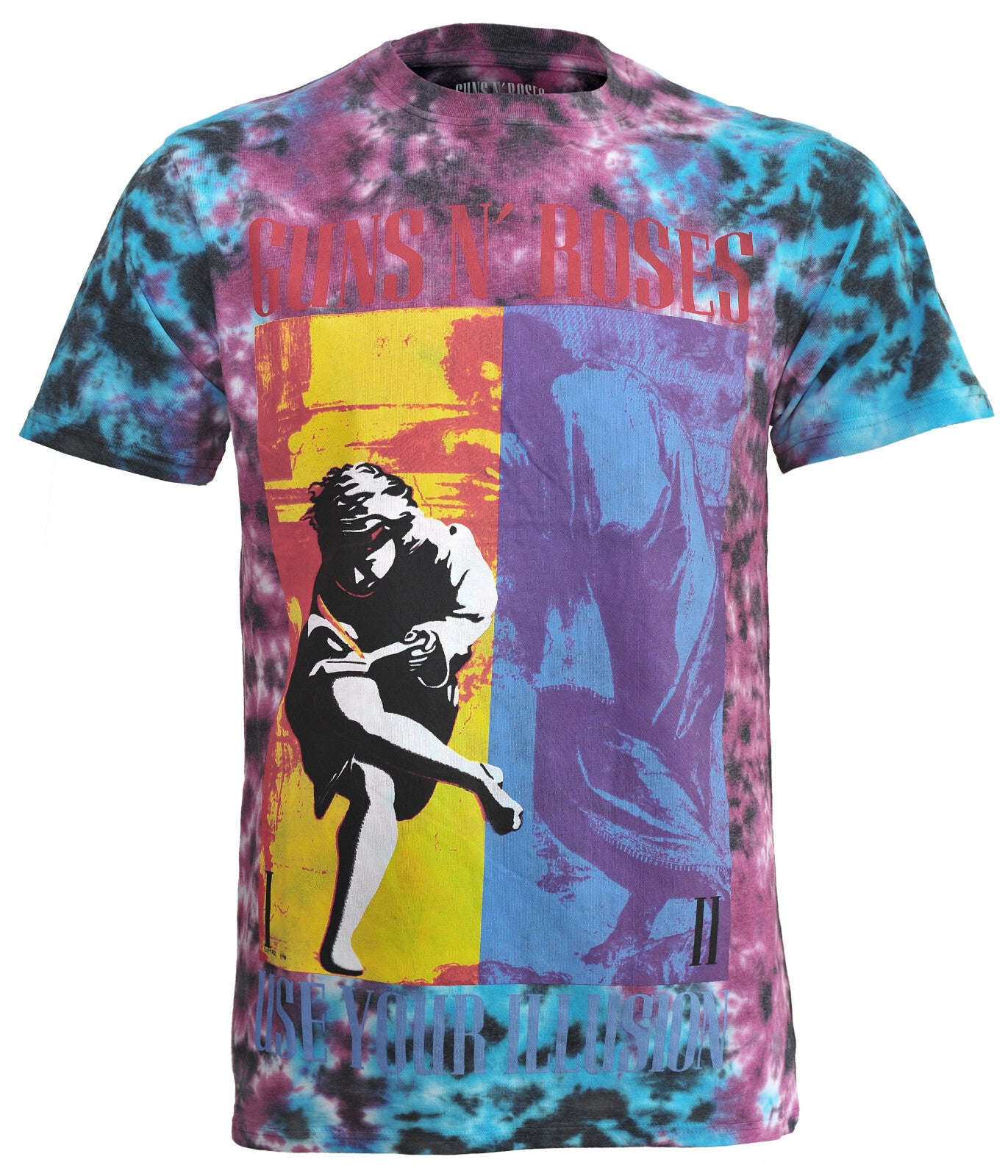 Official Guns N' Roses Tie Dye Use Your Illusion Cotton T Shirt
