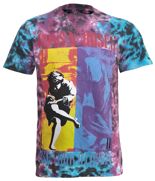 Official Guns N' Roses Tie Dye Use Your Illusion Cotton T Shirt
