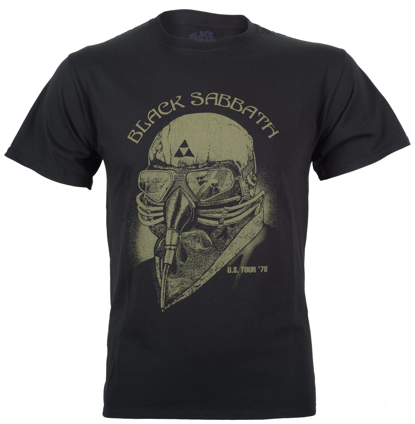 black sabbath official t shirt with us tour 78 graphic on the front