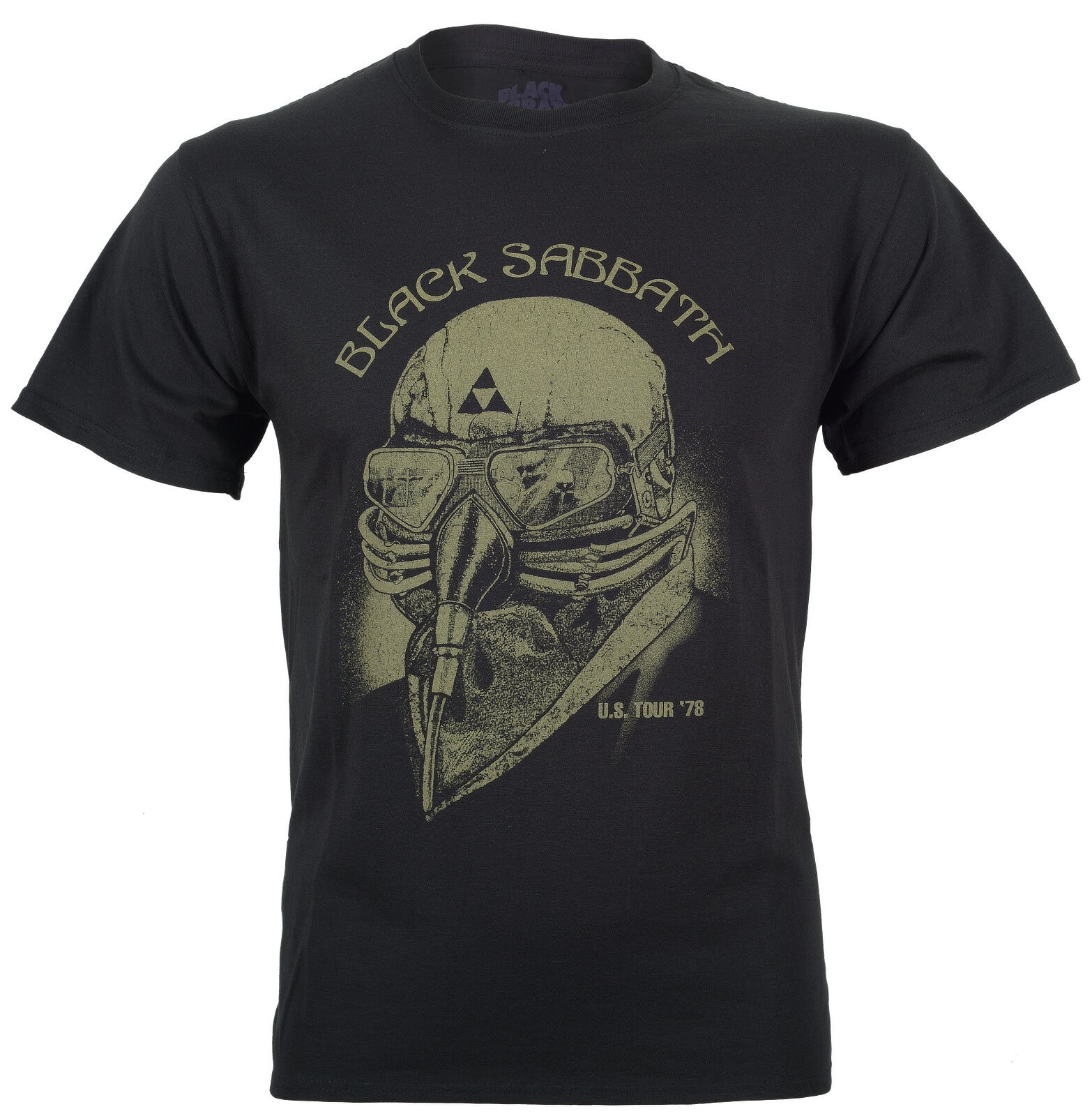 black sabbath official t shirt with us tour 78 graphic on the front