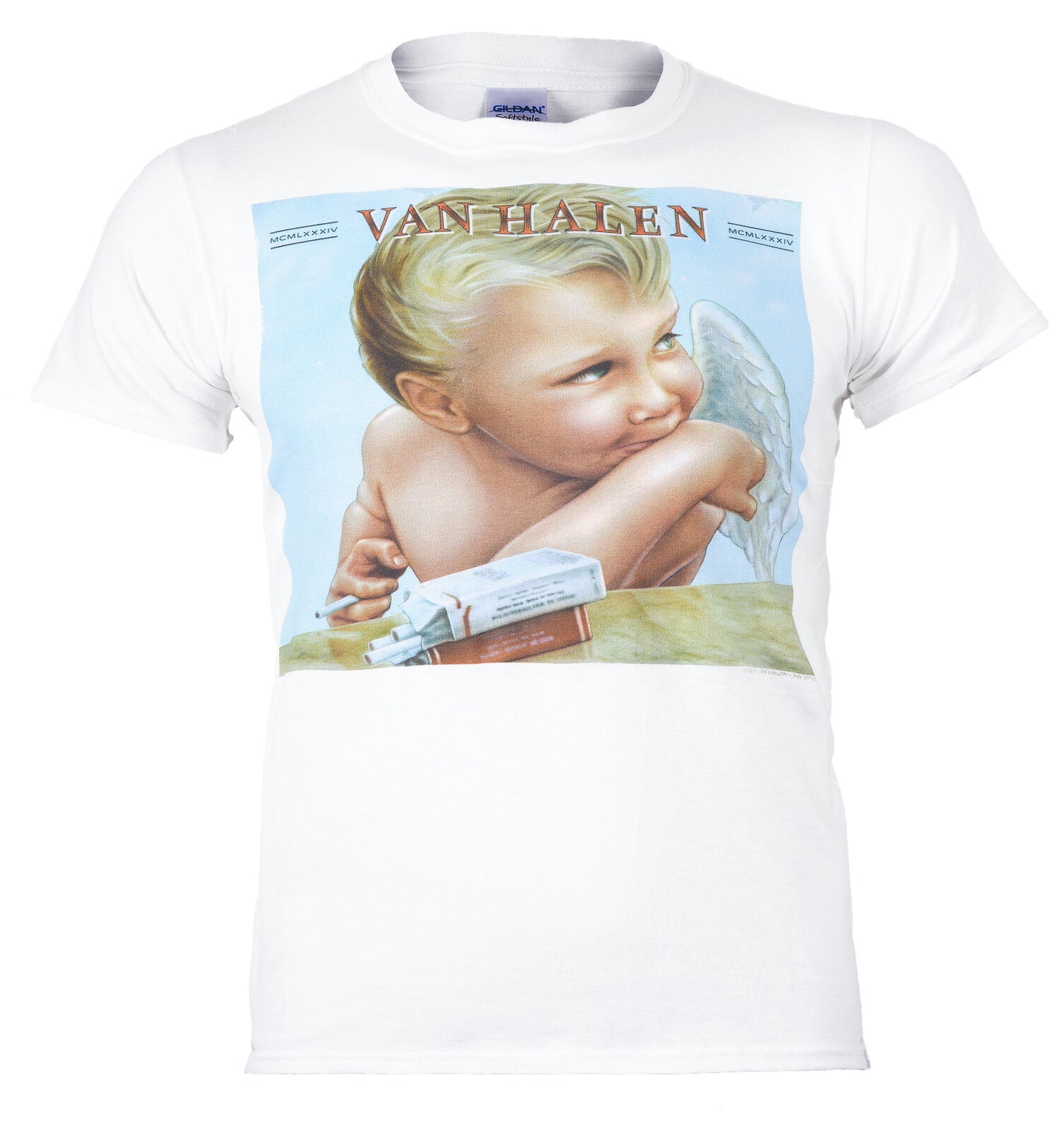 Official Van Halen 1984 album cover art white cotton t-shirt 