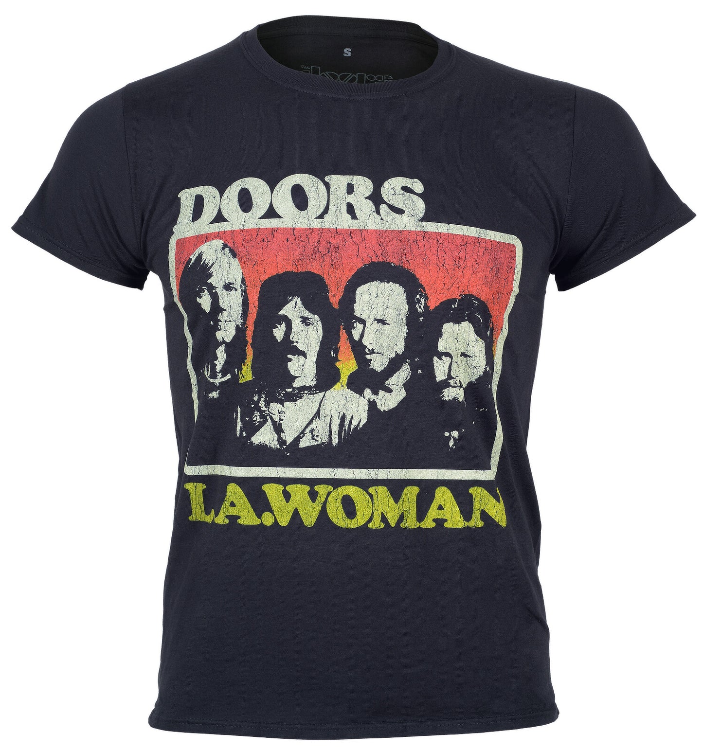 official black Doors t shirt with LA Woman and band members on the front