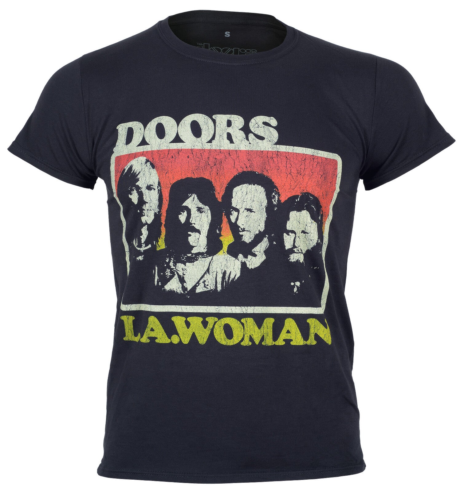 official black Doors t shirt with LA Woman and band members on the front