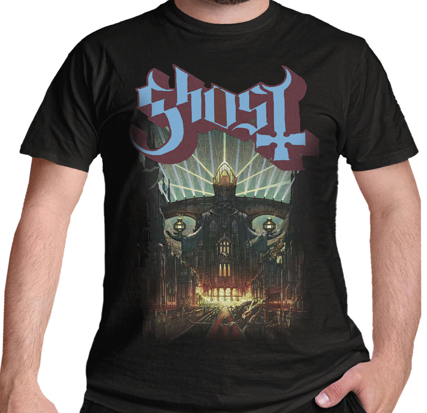 Ghost Meliora officially licensed T Shirt in black cotton