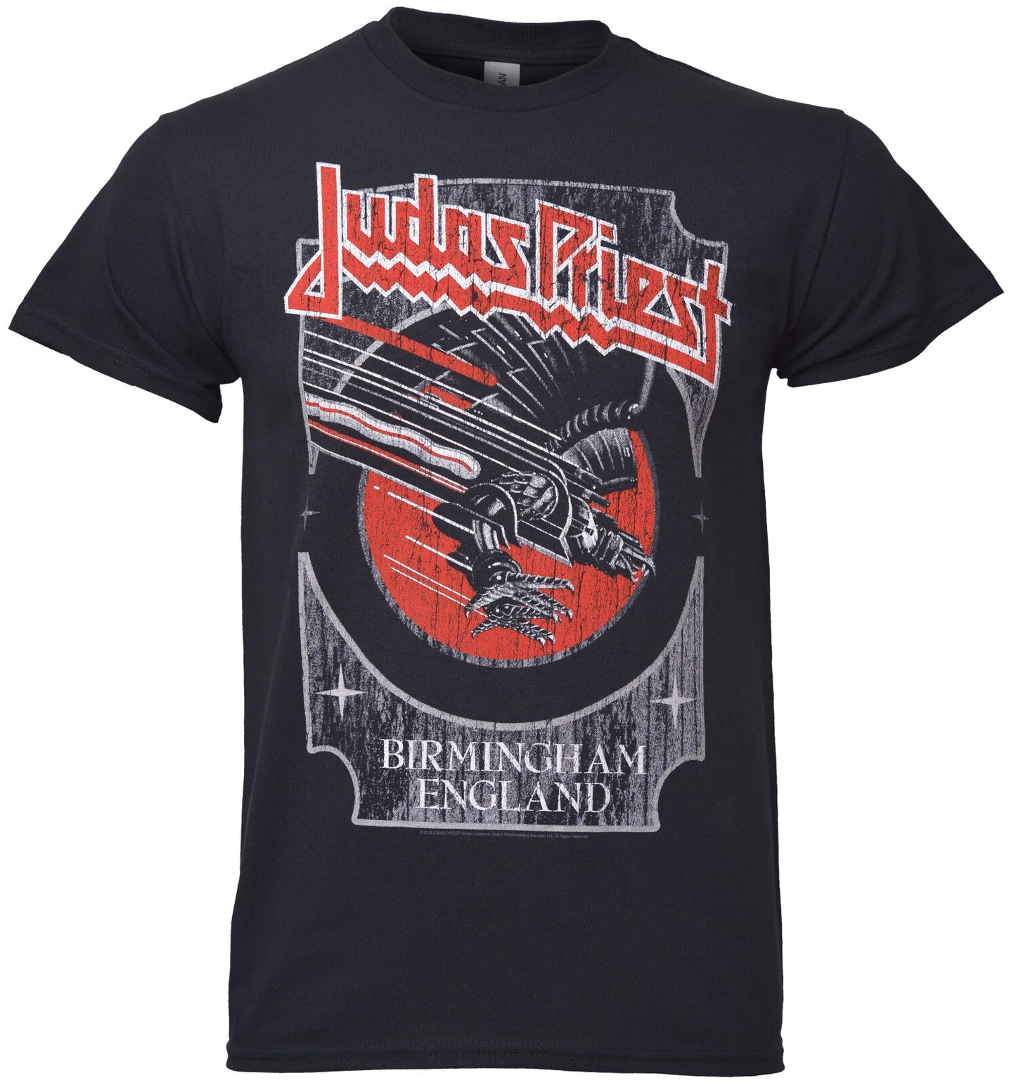Official Judas Priest Screaming for Vengeance Black T-Shirt — Rob Halford Glenn Tipton KK Downing Electric Eye Birmingham England 1982