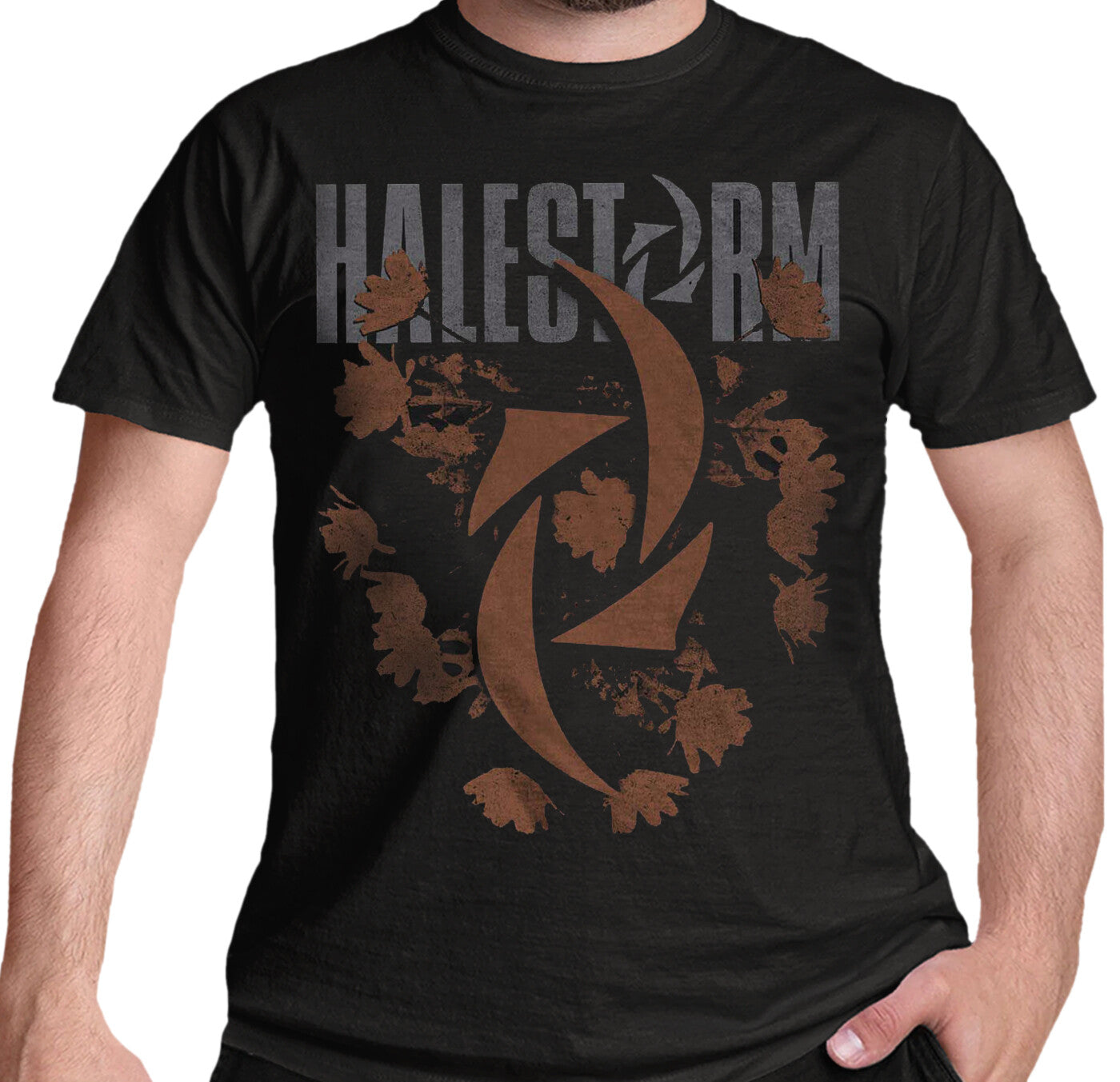 Official licensed Halestorm Bouquet t shirt in black cotton