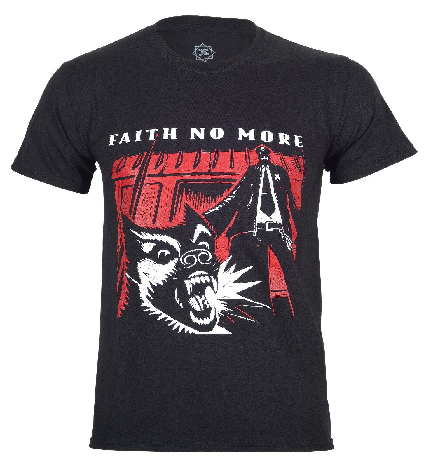 Officially licensed Faith No More King For A Day T Shirt in black cotton