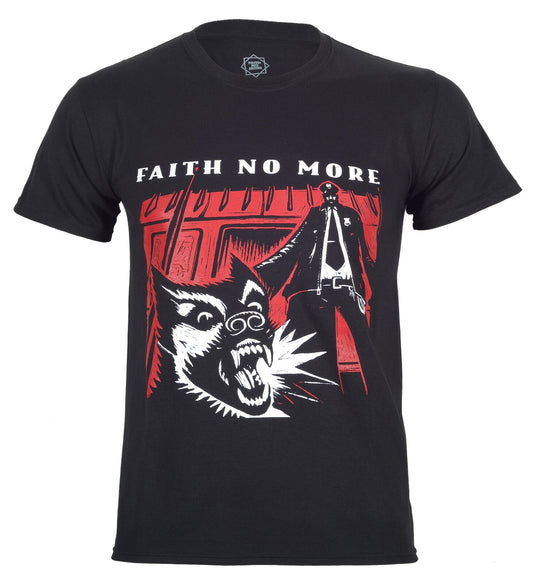 Officially licensed Faith No More King For A Day T Shirt in black cotton