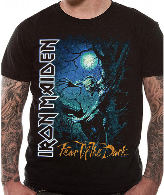 From Fear To Eternity Graphic print on a black t Shirt. Officially licensed Iron Maiden merchandise