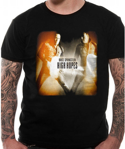 Official Bruce Springsteen High Hopes Album cover black t shirt