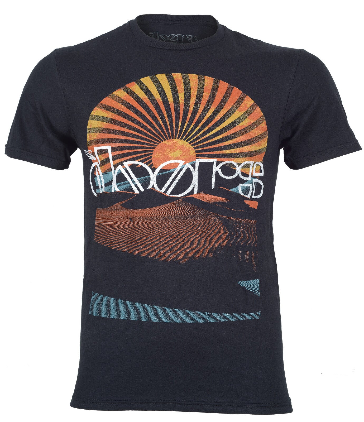 Black official The Doors Sunrise Daybreak Desert graphic print on the front