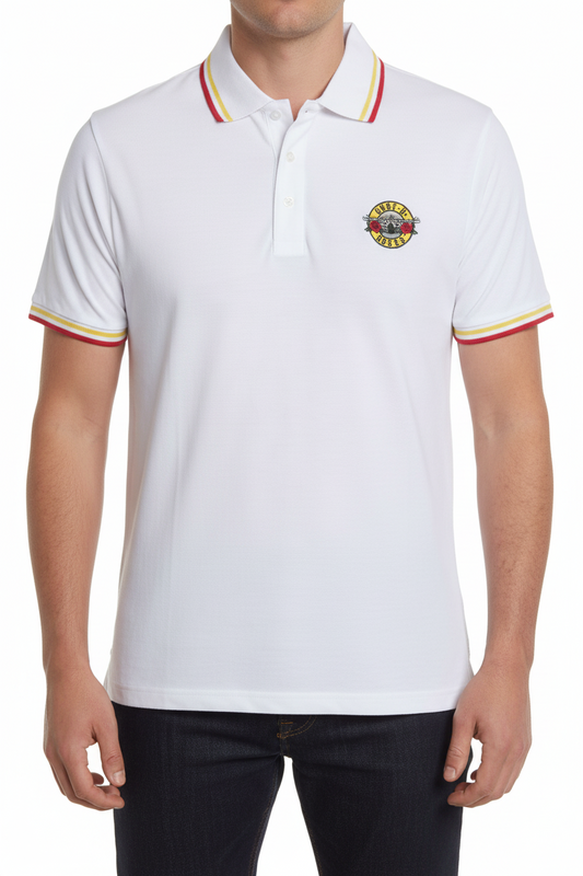 Official Rock Off White Guns N Roses Polo shirt 
