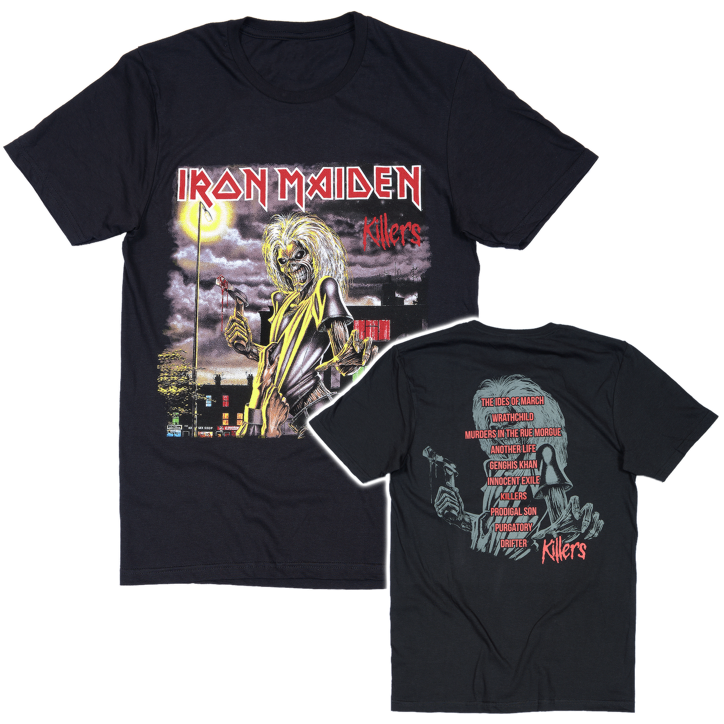Iron Maiden Killers Track Listing T-Shirt Black