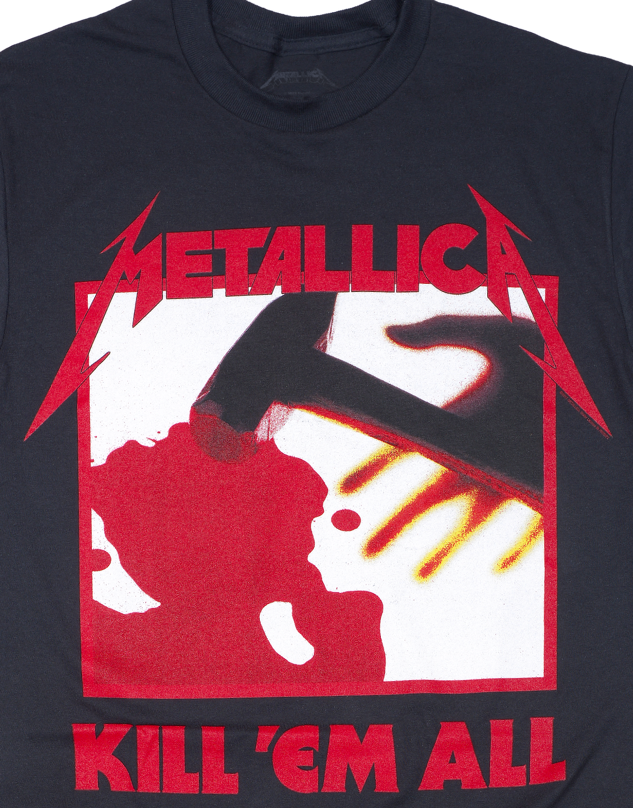 Official Metallica Kill Em All Tracks T-Shirt Black