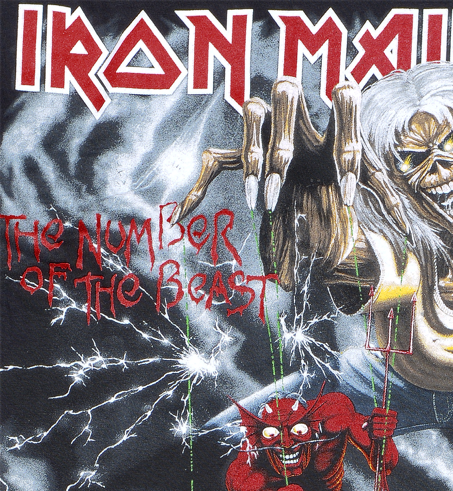 Official Iron Maiden Number of the Beast T-Shirt Black