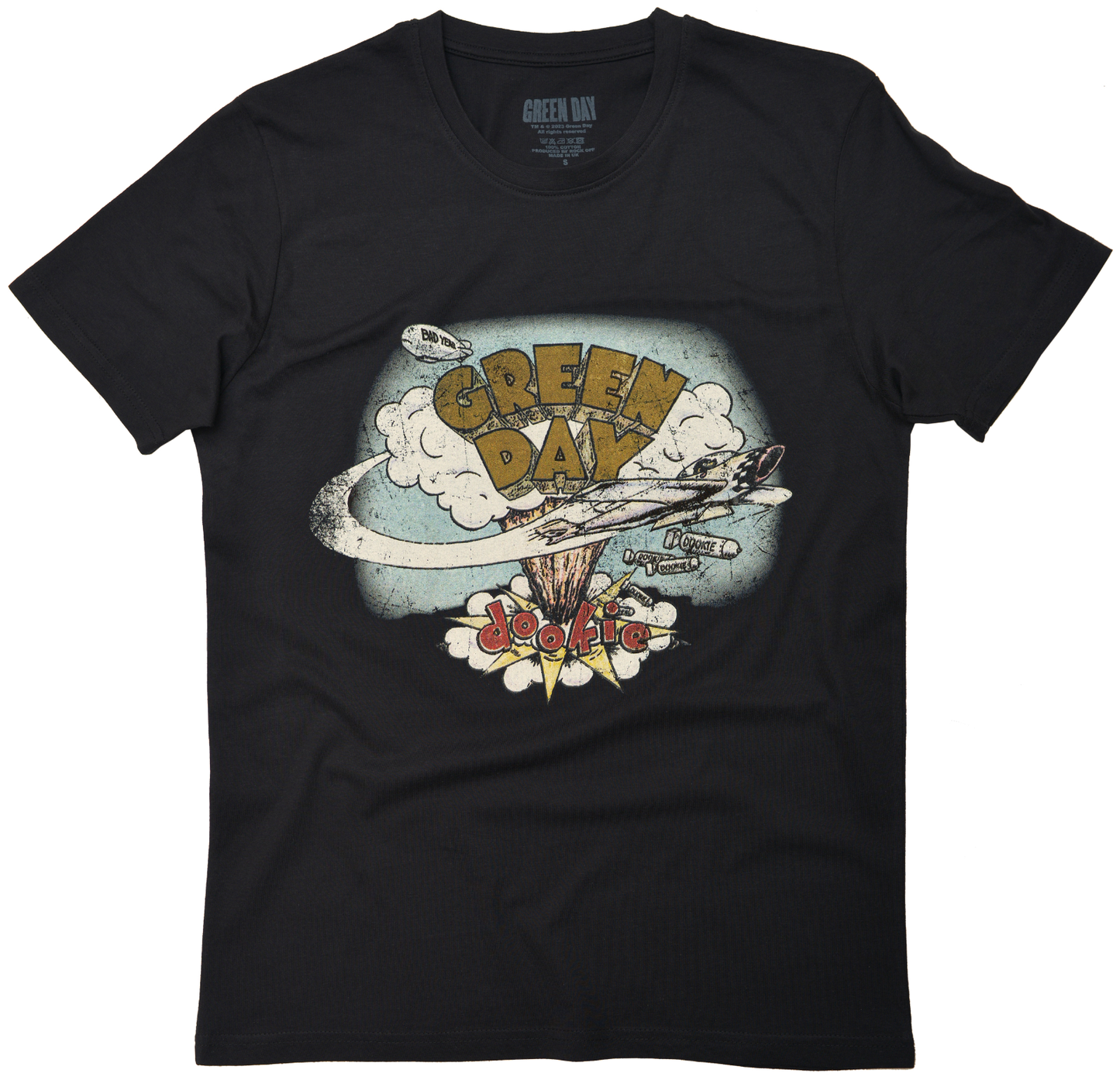 Official Green Day T Shirt Dookie Vintage Black Licensed New S M L XL XXL