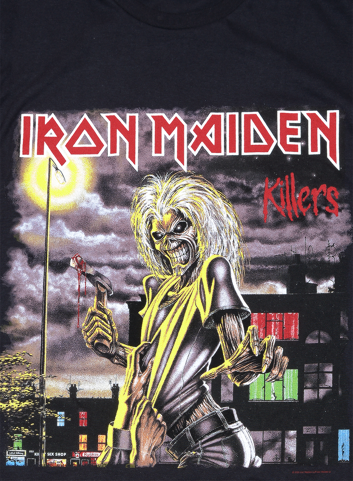 Official Iron Maiden Killers Album Cover T-Shirt Black