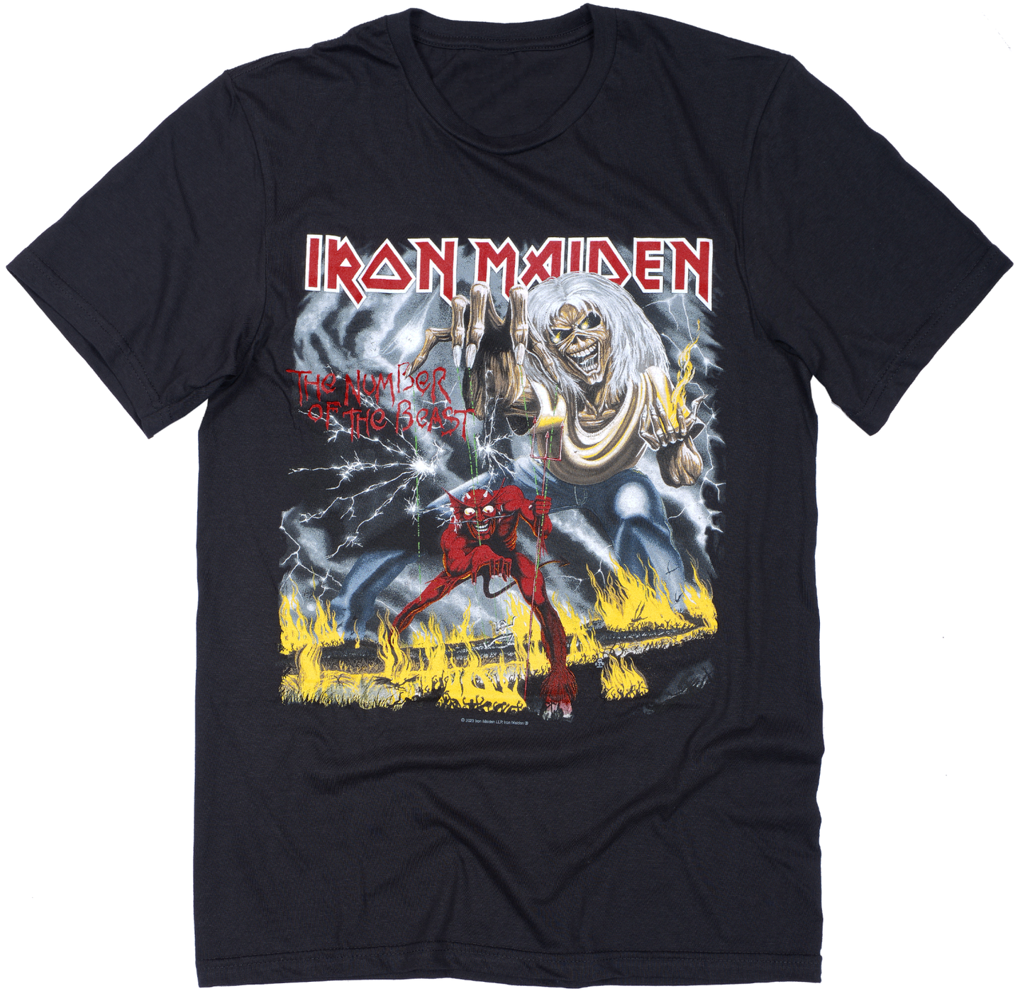 Official Iron Maiden Number of the Beast T-Shirt Black