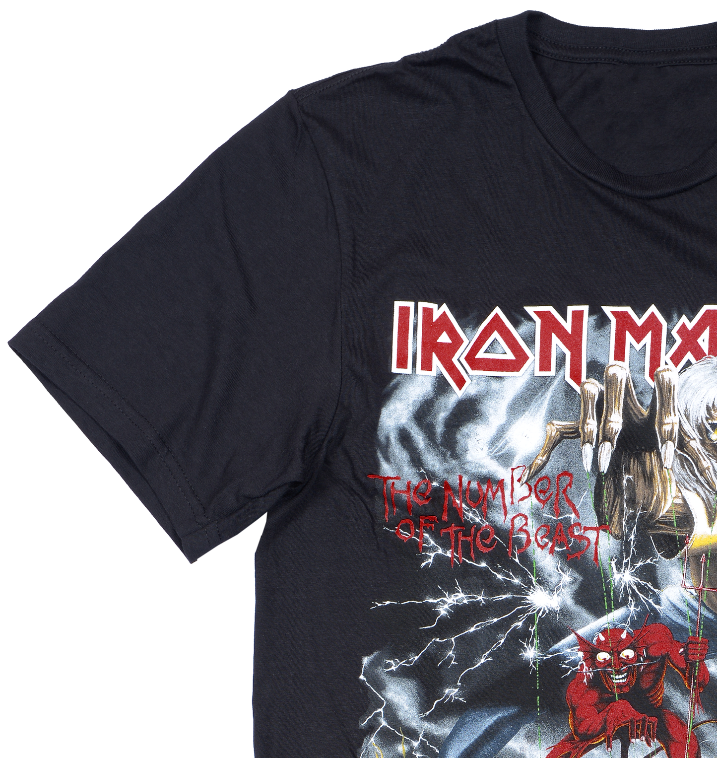Official Iron Maiden Number of the Beast T-Shirt Black