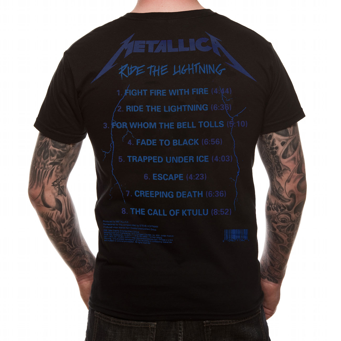 Official Metallica T Shirt Ride The Lightning Tracks Licensed Metal Tee S To 2XL